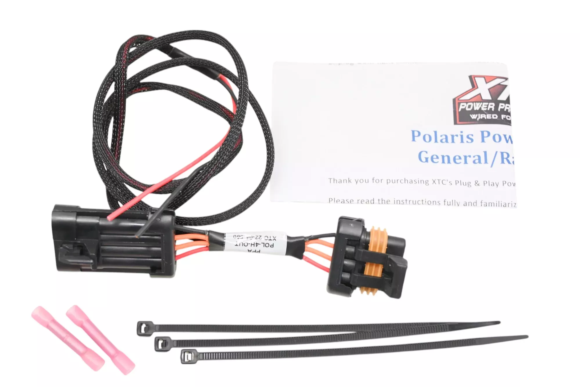 XTC POL-4H-OUT, 630-0212 Plug N Play Power Out License Plate Harness Kit NOS