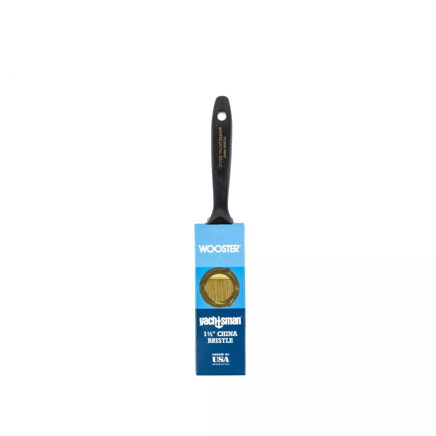 Yachtsman Paint Brush, White China Bristle, 1.5-in.