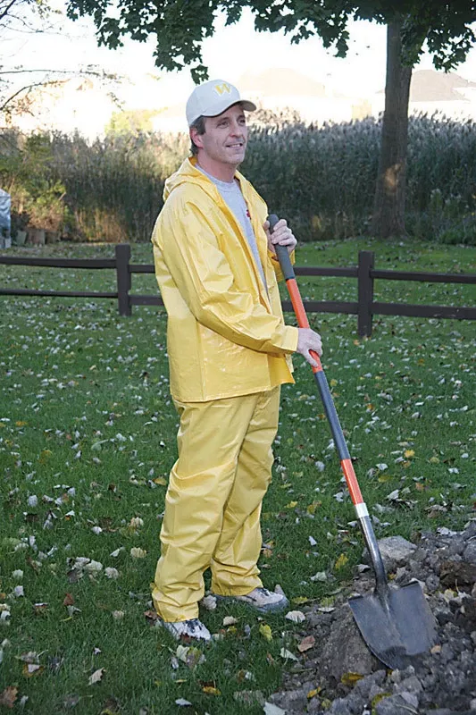Yellow Vinyl Rain Suit Xx-large Unisex Waterproof Apparel